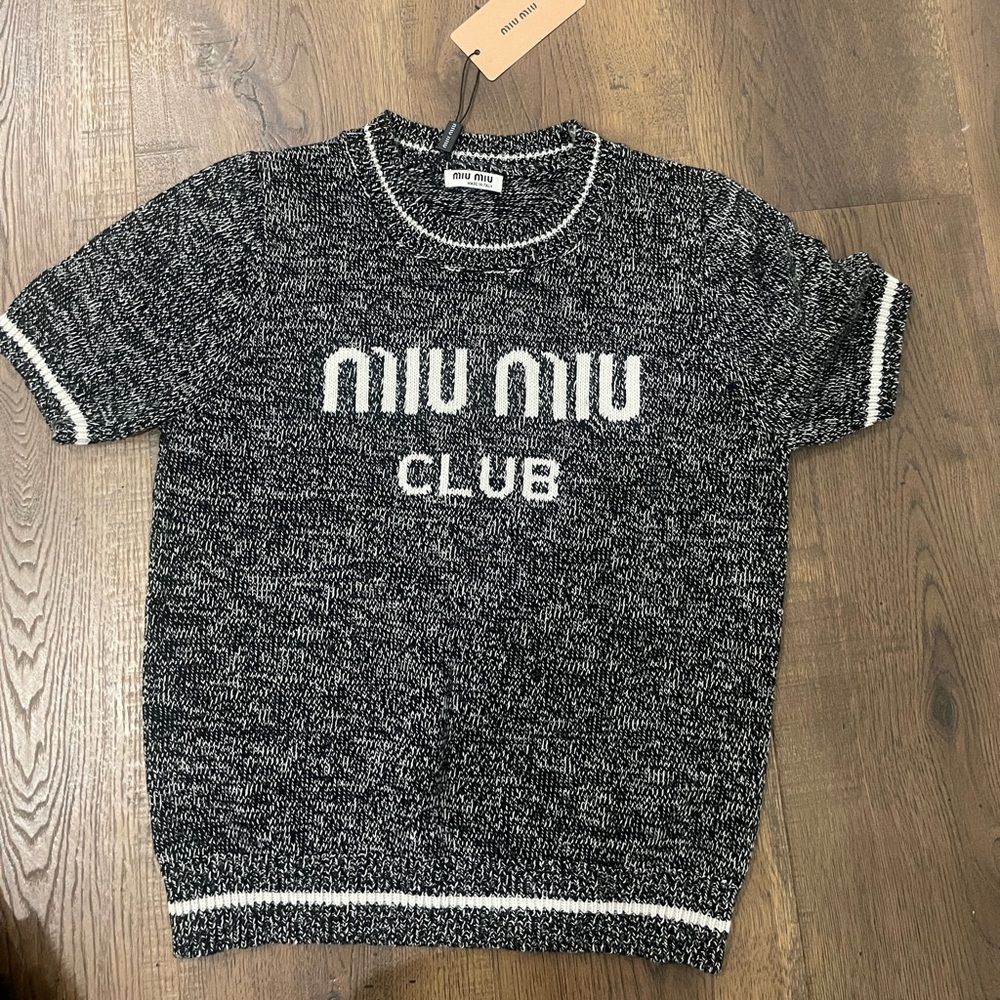 Black and White Crewneck Sweater